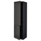 METOD High cabinet with shelves/2 doors, black/Nickebo matt anthracite, 60x60x220 cm