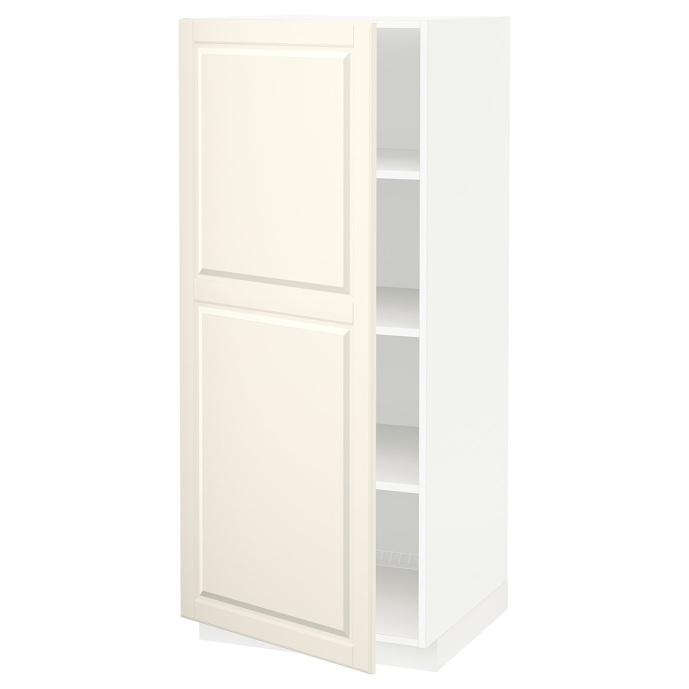 IKEA METOD High cabinet with shelves 60x60x140 cm white/BODBYN off-white