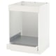 METOD / MAXIMERA Base cab for hob+oven w drawer, white/Veddinge white, 60x60 cm
