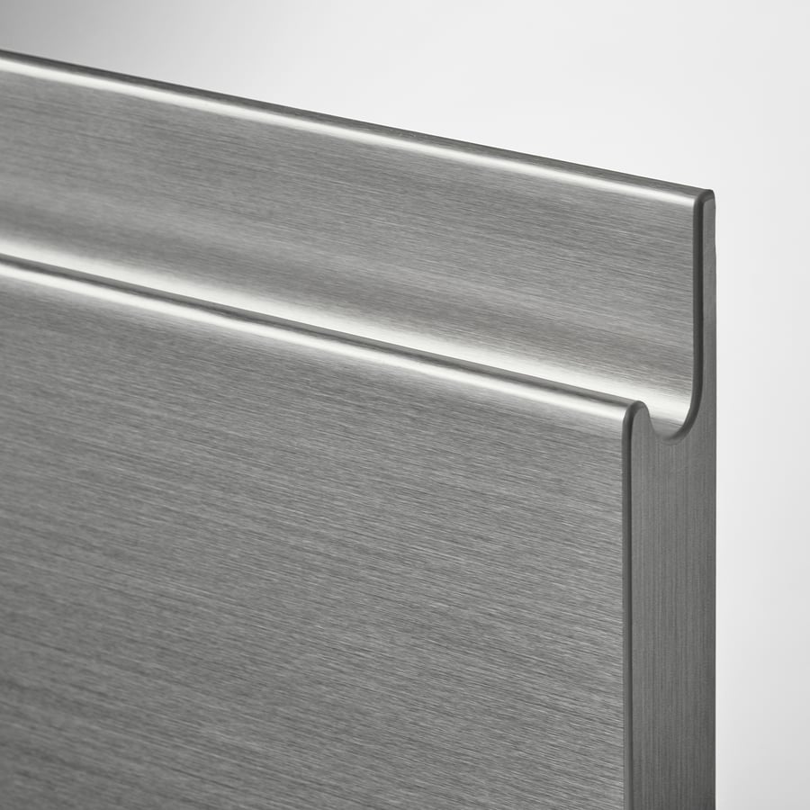 Drawer Railing Normal METOD / MAXIMERA base cabinet with 3 drawers, white/Voxtorp stainless ...
