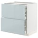 METOD / MAXIMERA Base cb 2 frnts/2 low/1 md/1 hi drw, white/Kallarp light grey-blue, 80x60 cm