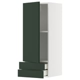 METOD / MAXIMERA Wall cabinet with door/2 drawers