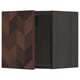 METOD Wall cabinet, black Hasslarp/brown patterned, 40x40 cm