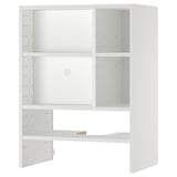 METOD white wall cabinet: sleek, rectangular, multi-shelf storage with sturdy frame, melamine finish.