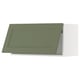 METOD Wall cabinet horizontal w push-open, white/Axstad grey-green, 80x40 cm