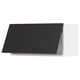 METOD Wall cabinet horizontal w push-open, white/Nickebo matt anthracite, 80x40 cm