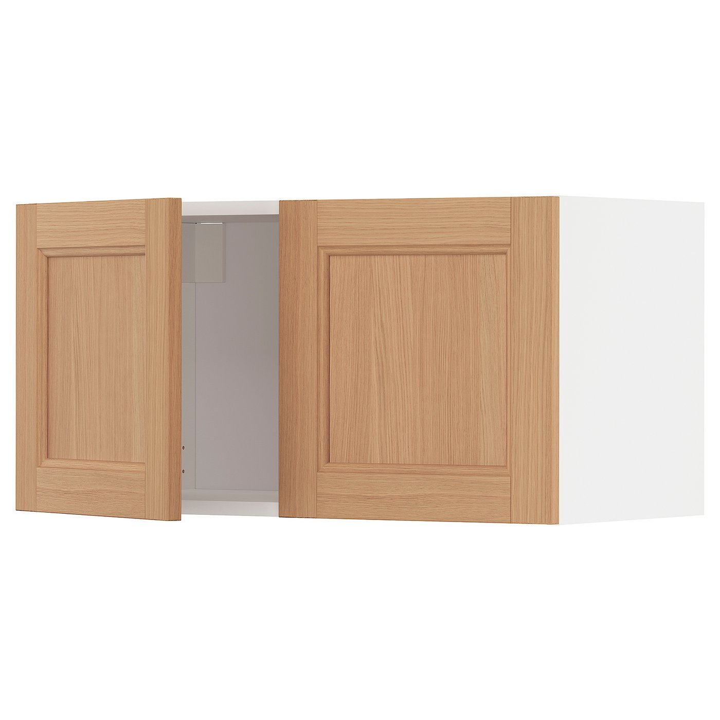 IKEA METOD Wall cabinet with 2 doors 80x40 cm VEDHAMN Oak effect