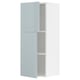 METOD Wall cabinet with shelves/2 doors, white/Kallarp light grey-blue, 40x100 cm