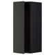 METOD Wall cabinet with shelves, black/Nickebo matt anthracite, 30x80 cm