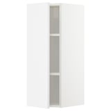 METOD Wall cabinet with shelves, white/Ringhult white, 30x80 cm