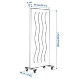 MITTZON Frame w cstrs/acoustic screen, Gunnared beige/white, 85x205 cm