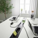 MITTZON Plug-in module, black, 120x12 cm