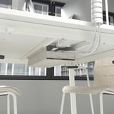 MITTZON Underframe for conference table, white, 140x108x73 cm