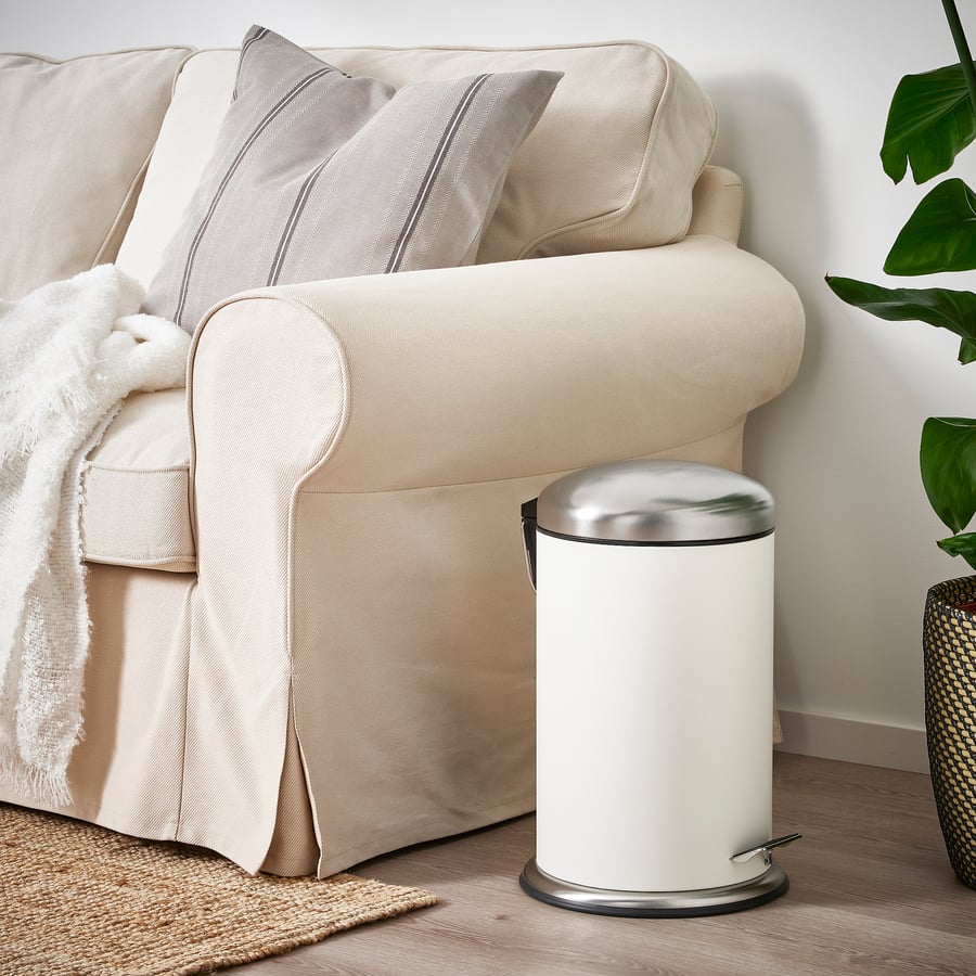 MJÖSA pedal bin, white, 12 l IKEA