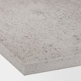 MÖCKLARP Custom made worktop, matt concrete effect/high pressure porcelain, 1 m²x2.0 cm
