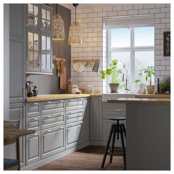 MÖLLEKULLA Worktop, oak/veneer, 186x3.8 cm