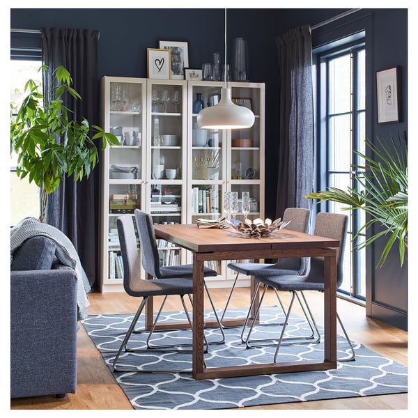 Dining Room Ikea : Lodz Poland Jan 2019 Exhibition Interior Ikea Store Modern Kitchen Dining Room Ikea Sells Ready To Assemble Furniture Appliances Home Accessories Stock Photo Alamy : Hack a long dining bench with storage for $200.