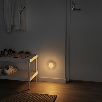 MOLGAN LED lighting, white/battery-operated