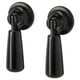 MOSSARYD Drop handle, black, 49 mm
