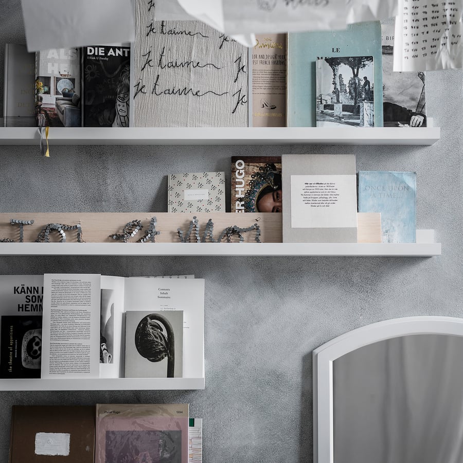 MOSSLANDA picture ledge, white, 115 cm IKEA