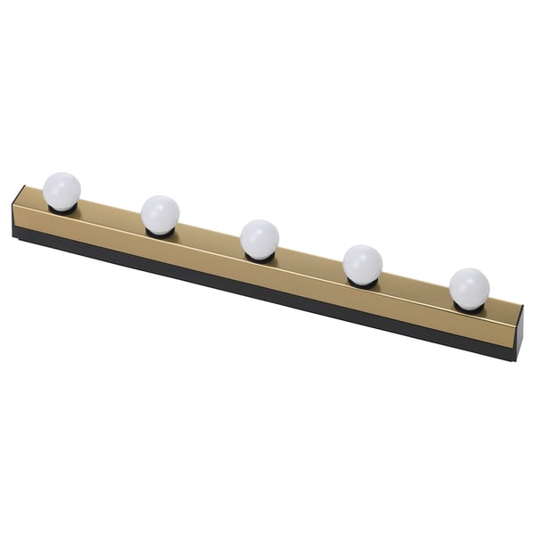 MUSIK Wall lamp, wired-in installation, brass-colour