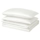 NATTJASMIN Duvet cover and 2 pillowcases, white, 240x220/50x80 cm
