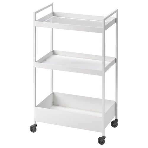 NISSAFORS trolley, white, 50.5x30x83 cm IKEA