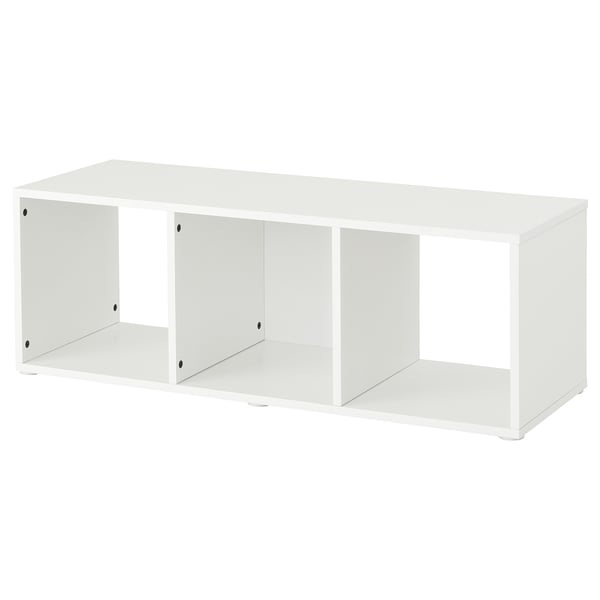 NODELAND TV bench, white, 107x39 cm