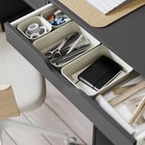NOJIG Organiser, plastic/beige, 15x20x5 cm