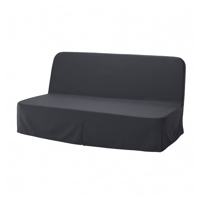 NYHAMN 3seat sofabed, with pocket spring mattress Naggen/dark grey IKEA