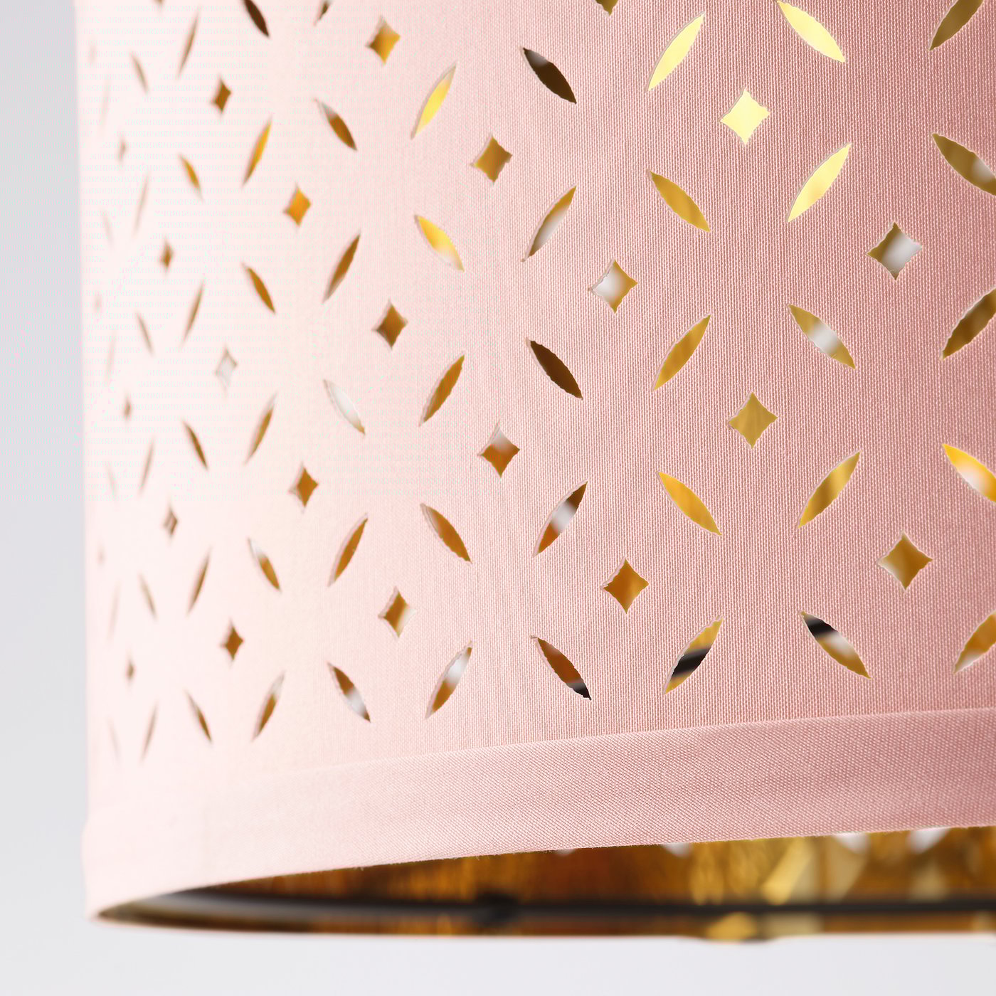 NYMÖ Lamp shade pink, brasscolour IKEA