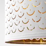 NYMÖ / SKAFTET Table lamp, white brass/brass, 24x30 cm