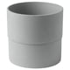 Option: NYPON Plant pot, in/outdoor grey, 19 cm