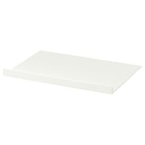 NYTTIG white rectangular shelf. Simple, minimalist design made from fibreboard and melamine foil. Suitable for drawers or shelves.