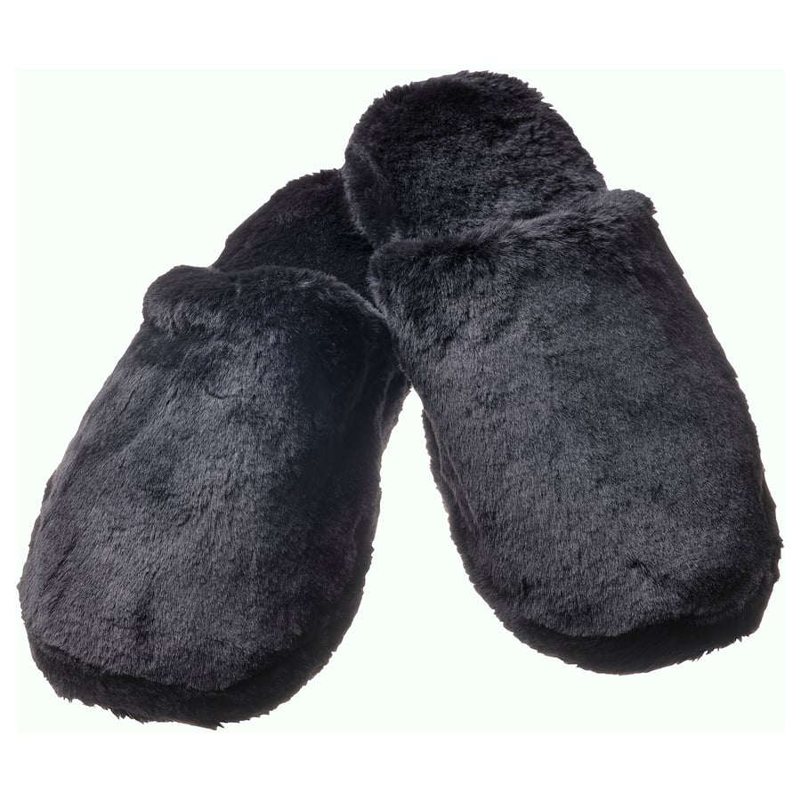 OBEGRÄNSAD Slippers, black, L/XL IKEA