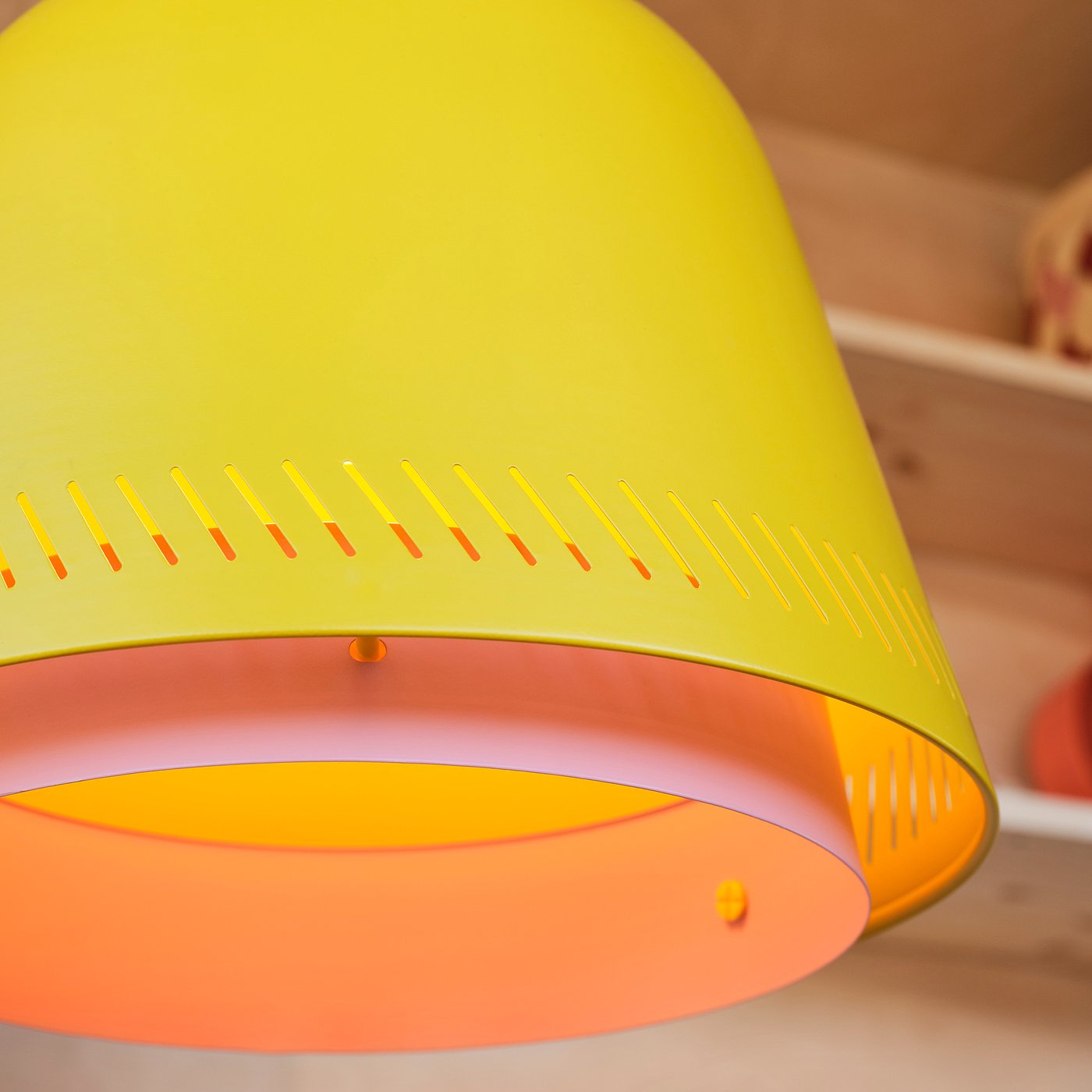 【廃盤】IKEA OMMJANGE オッミェンゲ ペンダントランプ イエロー OMMJÄNGE pendant lamp shade, multicolour - IKEA