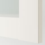 PAX / BERGSBO Wardrobe combination, white/frosted glass, 200x38x201 cm