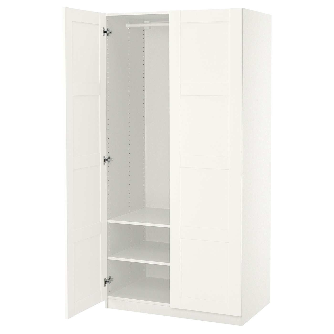 PAX / BERGSBO Wardrobe - white/white 100x60x201 cm