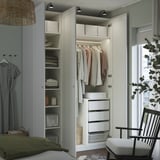 PAX / GULLABERG Wardrobe combination, white/white, 150x60x236 cm