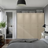 PAX / TYSSEDAL Wardrobe combination, grey-beige/grey-beige, 200x60x201 cm