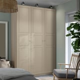 PAX / TYSSEDAL Wardrobe combination, grey-beige/grey-beige, 150x58x236 cm
