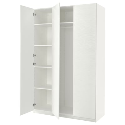 PAX / VINTERBRO Wardrobe combination, white/white, 150x60x236 cm
