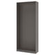 PAX Wardrobe frame, dark grey, 100x35x236 cm
