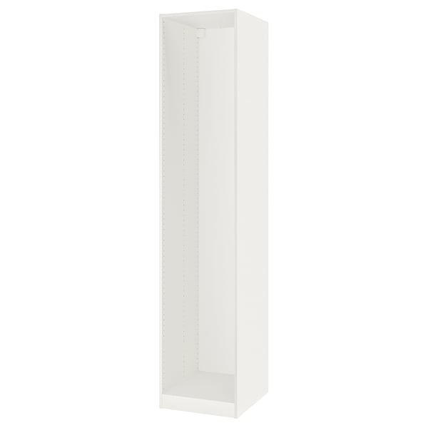 PAX Wardrobe frame, white, 50x58x236 cm
