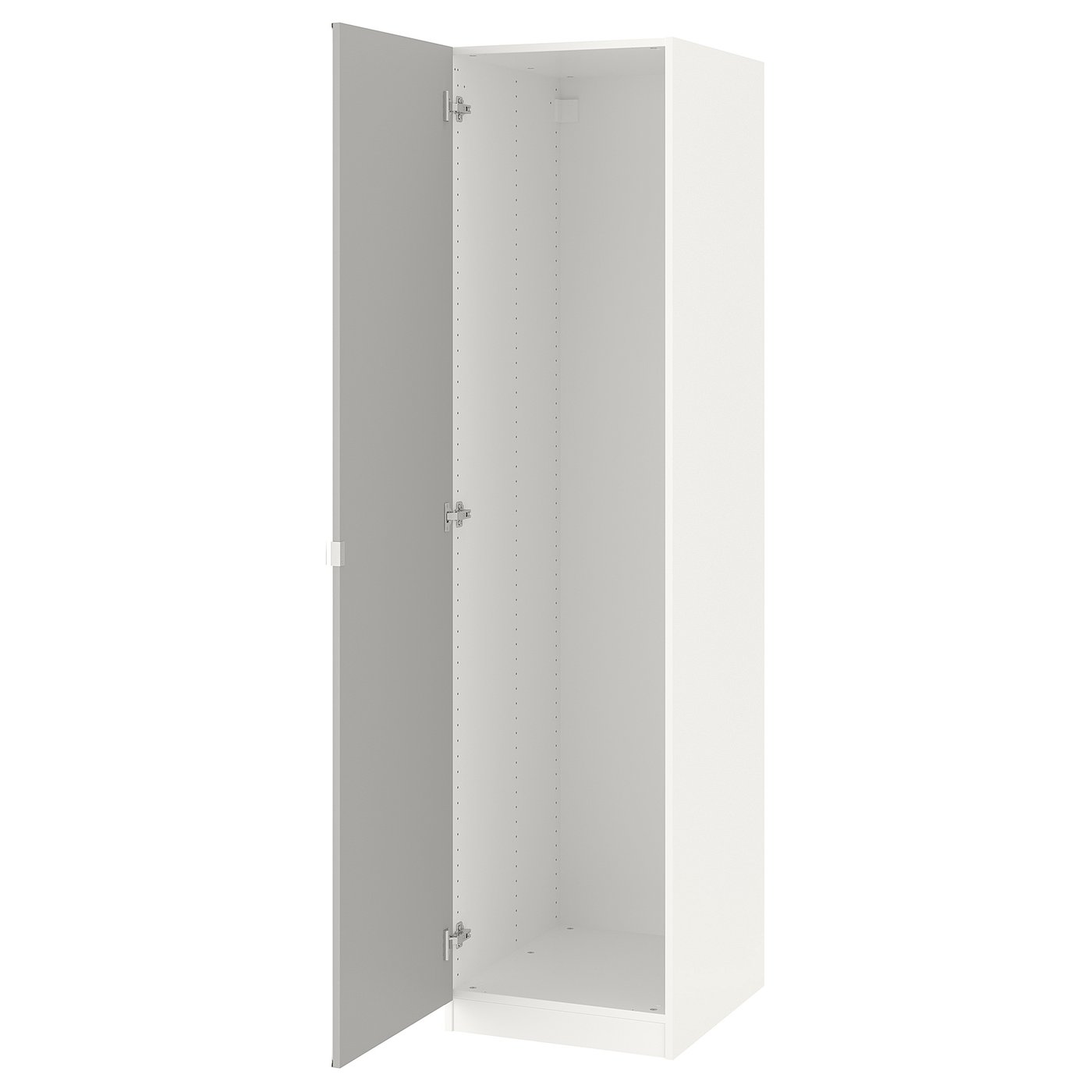 PAX Wardrobe with 1 door, white/Vikedal mirror glass, 50x60x201 cm IKEA
