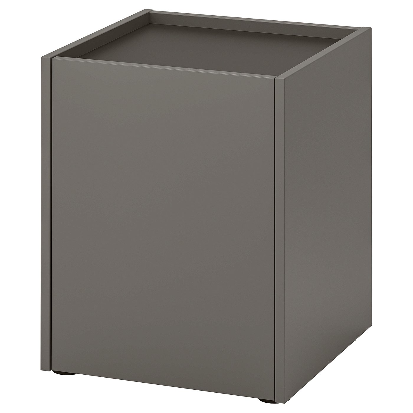 PLÖJKER Bedside table - dark grey 41x41x50 cm