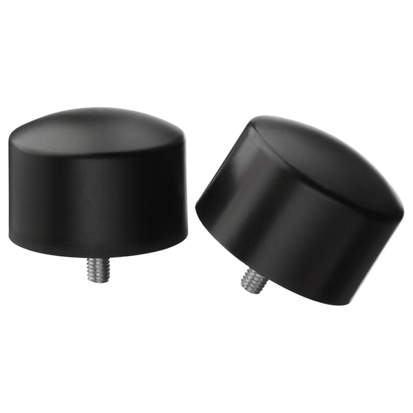 RAFFIG finials, 1 pair, black IKEA
