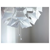 RAMSELE Pendant lamp, geometric/white, 43 cm