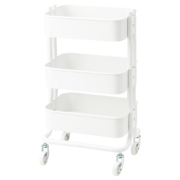 RÅSHULT Trolley, white, 28x38x65 cm