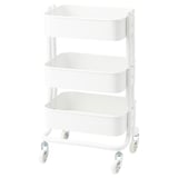RÅSHULT Trolley, white, 28x38x65 cm